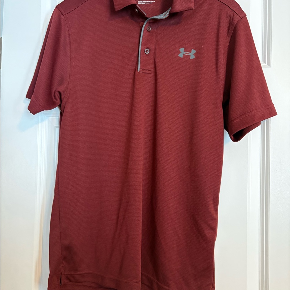 Under Armour Men's Burgundy Polo Shirt